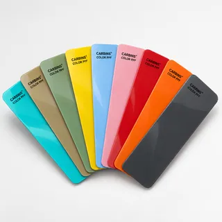 Веер образцов цветов Carbins Color PPF — плёнка продаётся рулонами 152 см × 16,5 м