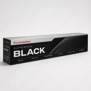 FORMULAONE SUPERION BLACK — черная антигравийная полиуретановая пленка 190 мкм, рулон 152 см x 15 м