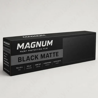 Magnum Black Matte — черная антигравийная полиуретановая пленка 190 мкм, рулон 152 см x 15 м