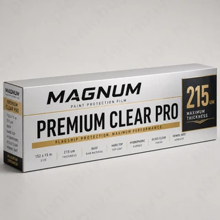 Magnum Premium Clear Pro — глянцевая антигравийная полиуретановая пленка 215 мкм, рулон 152 см x 15 м