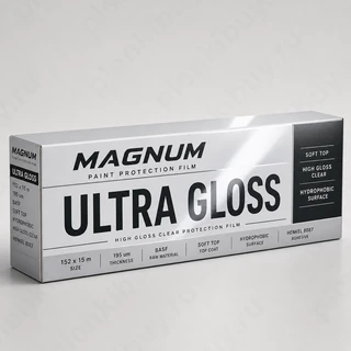 Magnum Ultra Gloss — глянцевая антигравийная полиуретановая пленка 195 мкм, рулон 152 см x 15 м