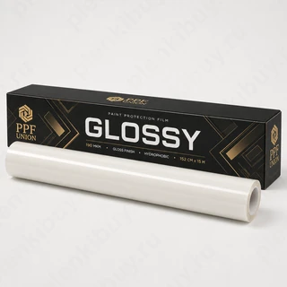 PPF Union Glossy — глянцевая антигравийная полиуретановая пленка 190 мкм, рулон 152 см x 15 м