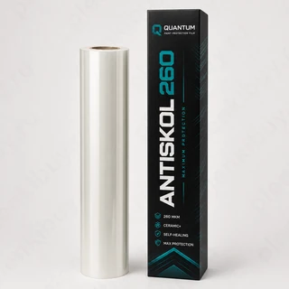 Quantum Antiskol 260 — глянцевая антигравийная полиуретановая пленка 260 мкм, рулон 152 см x 15 м