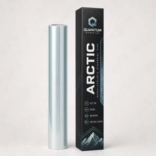 Quantum Arctic — глянцевая тонировочная пленка 76% VLT, ИК-защита 80%, рулон 152 см x 30 м