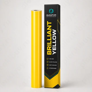 Quantum Brilliant Yellow — глянцевая антигравийная полиуретановая пленка 190 мкм, рулон 152 см x 15 м