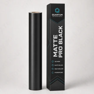 Quantum Matte Pro Black — черная антигравийная полиуретановая пленка 180 мкм, рулон 152 см x 15 м