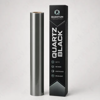 Quantum Quartz Black 1524 мм — глянцевая антигравийная полиуретановая пленка 180 мкм, рулон 152 см x 15 м
