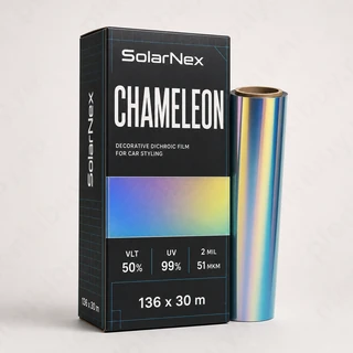 SolarNex Chameleon — тонировочная пленка 50% VLT, рулон 136 см x 30 м