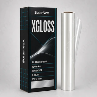 SolarNex XGloss — глянцевая антигравийная полиуретановая пленка 190 мкм, рулон 152 см x 15 м