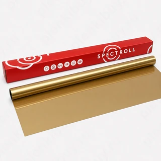 SPECTROLL PPF Gold — золотистая глянцевая ппф 195 мкм, гидрофоб, ресурс 7 лет. Рулон 152 × 15 м.