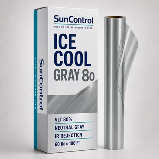 SunControl Ice Cool Gray 80 — gray тонировочная пленка 80% VLT, рулон 152 см x 30.48 м